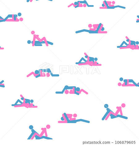 Kama Sutra, seamless pattern, design, poster, fabric. Kamasutra, sketchy poses for making love. Set. Kama Sutra, seamless pattern, design, poster, fabric. Kamasutra, sketchy poses for making love. Set. 106879605