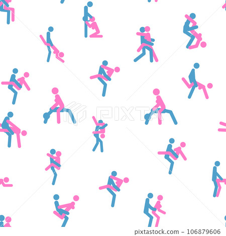 Kama Sutra, seamless pattern, design, poster, fabric. Kamasutra, sketchy poses for making love. Set. Kama Sutra, seamless pattern, design, poster, fabric. Kamasutra, sketchy poses for making love. Set. 106879606