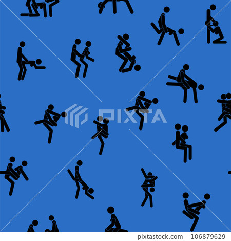 Kama Sutra, seamless pattern, design, poster, fabric. Kamasutra, sketchy poses for making love. Set. Kama Sutra, seamless pattern, design, poster, fabric. Kamasutra, sketchy poses for making love. Set. 106879629