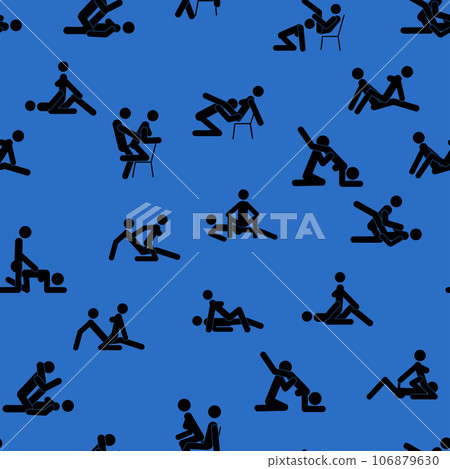 Kama Sutra, seamless pattern, design, poster, fabric. Kamasutra, sketchy poses for making love. Set. Kama Sutra, seamless pattern, design, poster, fabric. Kamasutra, sketchy poses for making love. Set. 106879630