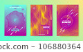 Dance Music Flyer. Electro Party Cover. Abstract Edm Background. 106880364