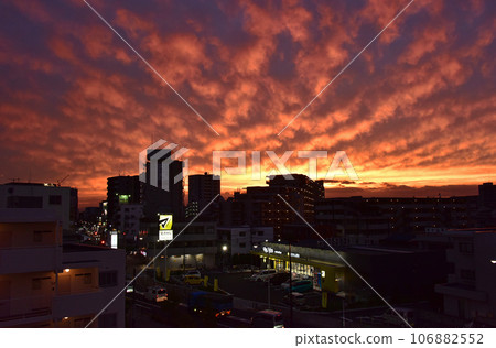 Bright sunset sky Bright sunset sky 106882552