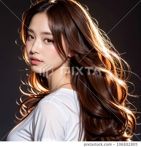 AI-generated image [person] woman with long hair 106882805