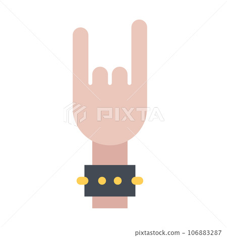 design vector image icons rock gesture design vector image icons rock gesture 106883287