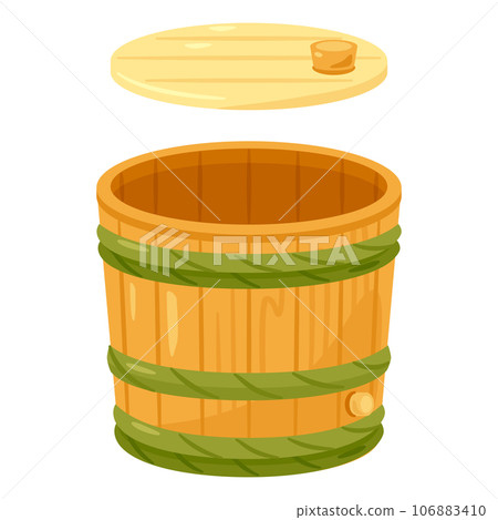 帶開蓋的清酒桶 106883410