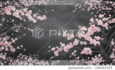 黑板畫【櫻花框】 黑板畫【櫻花框】 106883428