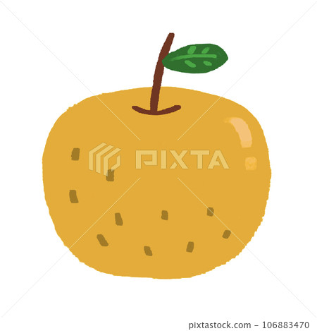 Hand-drawn cute pear illustration 106883470