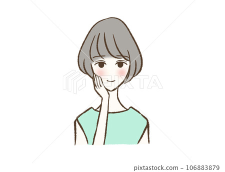 gray hair woman 106883879