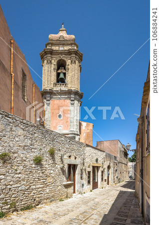 Church of Saint Julian in Erice town in northwestern Sicily. Church of Saint Julian in Erice town in northwestern Sicily. 106884241