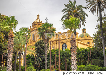 Cathedral of The Holy Savior in Mazara del Vallo. Cathedral of The Holy Savior in Mazara del Vallo. 106884262