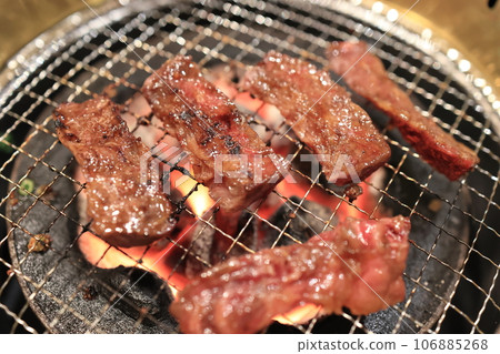 Japanese black beef yakiniku skirt steak 106885268