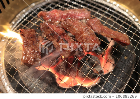 Japanese black beef yakiniku skirt steak Japanese black beef yakiniku skirt steak 106885269