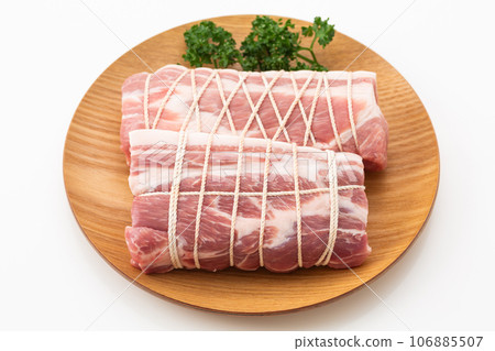 Pork shoulder loin block Pork shoulder loin block 106885507