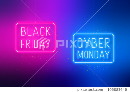 Black Friday, Cyber Monday banner. Black Friday, Cyber Monday banner. 106885646