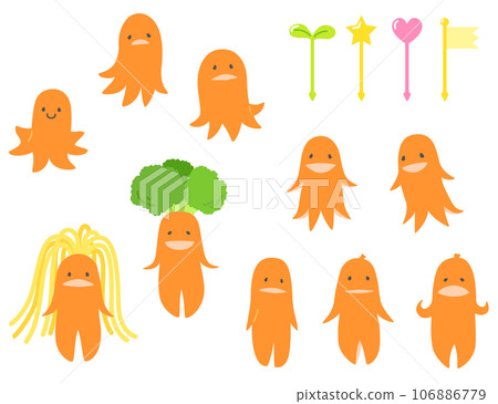 Tako-san wiener & wiener alien set Tako-san wiener & wiener alien set 106886779