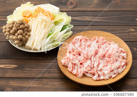 Hotpot vegetables for shabu-shabu Hotpot vegetables for shabu-shabu 106887380