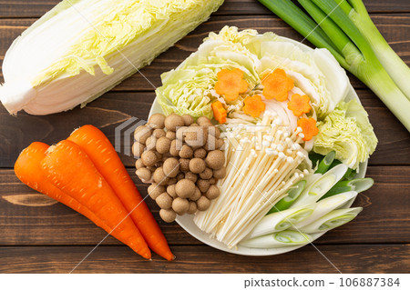 Hotpot vegetables for shabu-shabu Hotpot vegetables for shabu-shabu 106887384