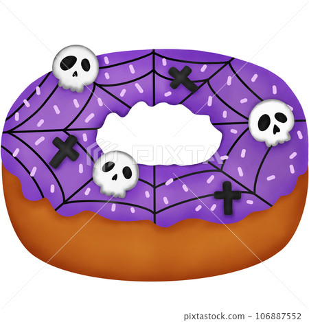 Halloween Dessert. Halloween Donut. 106887552
