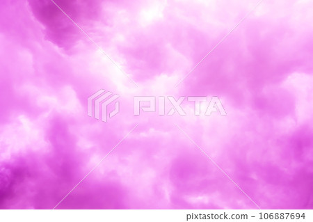 Unreal pink cloudy sky. Beauty, sensuality, pleasure. Background, abstract Unreal pink cloudy sky. Beauty, sensuality, pleasure. Background, abstract 106887694