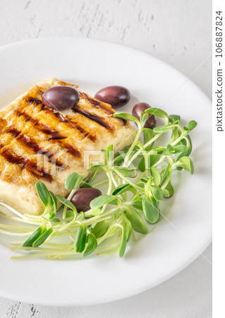Grilled greek cheese 106887824