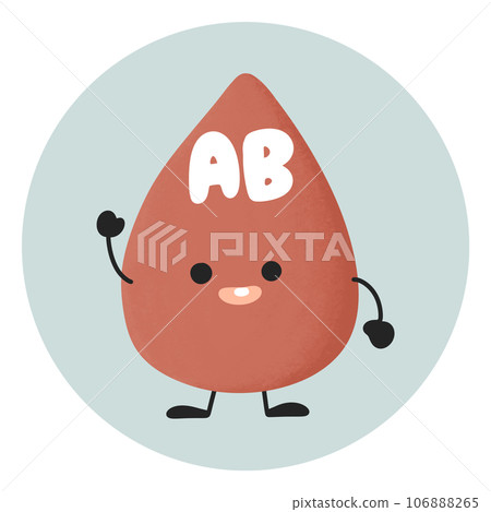 Cute happy healthy smiling blood cartoon...-插圖素材 [106888265] - PIXTA圖庫
