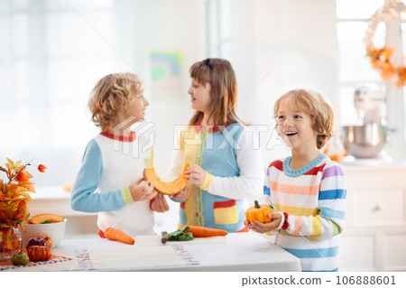 Thanksgiving dinner preparation. 106888601