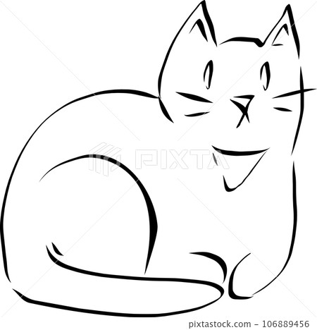 Simple cat icon 106889456