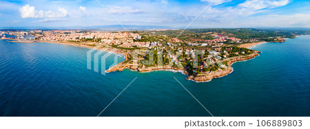 Tarragona city aerial panoramic view in Spain Tarragona city aerial panoramic view in Spain 106889803