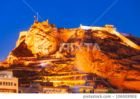 Santa Barbara Castle in Alicante, Spain Santa Barbara Castle in Alicante, Spain 106889908