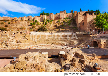 Roman theater or Teatro Romano in Malaga, Spain Roman theater or Teatro Romano in Malaga, Spain 106890110