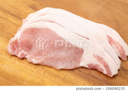 Pork loin (for grilled with ginger) Pork loin (for grilled with ginger) 106890235