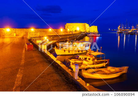 Koules Fortress in Heraklion city, Crete island, Greece Koules Fortress in Heraklion city, Crete island, Greece 106890894