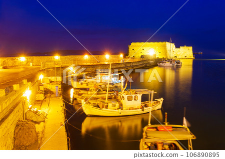 Koules Fortress in Heraklion city, Crete island, Greece Koules Fortress in Heraklion city, Crete island, Greece 106890895