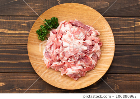 shredded pork shredded pork 106890962
