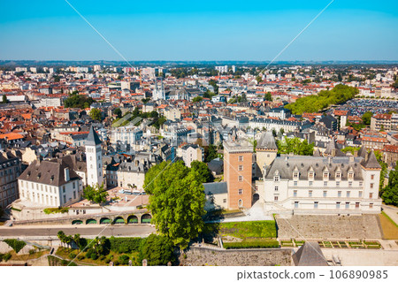 Pau aerial panoramic view, France 106890985