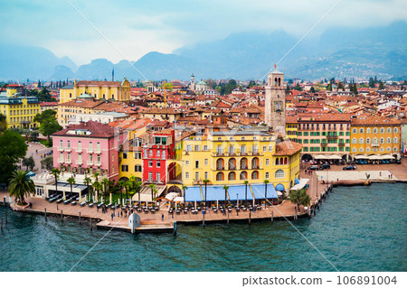 Riva del Garda town, Italy 106891004