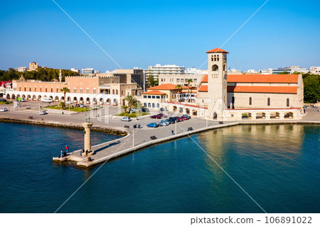 Rhodes Colossus and Evangelismos Church 106891022