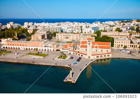 Rhodes Colossus and Evangelismos Church Rhodes Colossus and Evangelismos Church 106891023