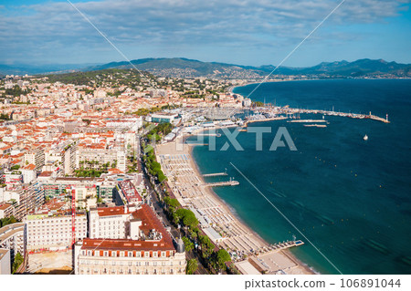 Cannes aerial panoramic view, France Cannes aerial panoramic view, France 106891044