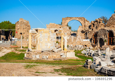 Tyche Temple in Side ancient city 106891296