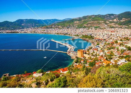 Alanya aerial panoramic view, Turkey Alanya aerial panoramic view, Turkey 106891323