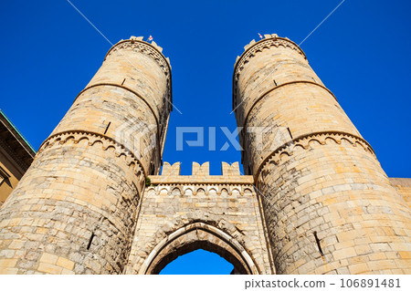 Porta Soprana Gate in Genoa, Italy 106891481
