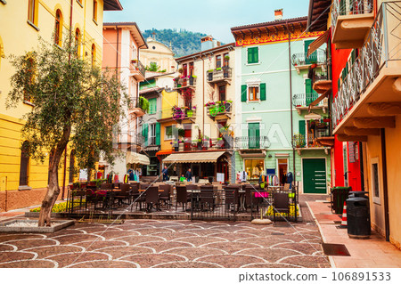 Malcesine town at Garda Lake Malcesine town at Garda Lake 106891533