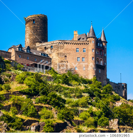 Katz Castle ruin in St. Goarshausen Katz Castle ruin in St. Goarshausen 106891965