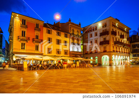 Piazza Riforma main square, Lugano Piazza Riforma main square, Lugano 106891974