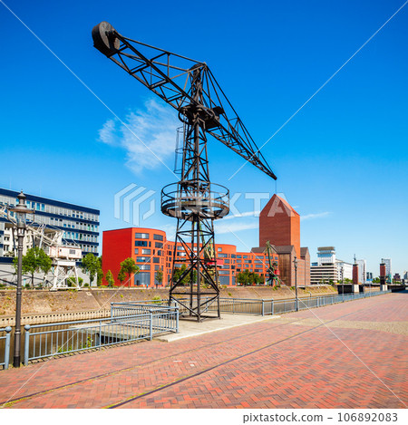 Duisburg city skyline in Germany Duisburg city skyline in Germany 106892083