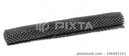 Rolled rubber mat on white isolated background 106893151