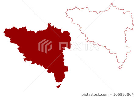 Wil District (Switzerland, Swiss Confederation, Canton of St Gall, St. Gallen or Sankt Gallen) map vector illustration, scribble sketch Wahlkreis Wil map Wil District (Switzerland, Swiss Confederation, Canton of St Gall, St. Gallen or Sankt Gallen) map vector illustration, scribble sketch Wahlkreis Wil map 106893864