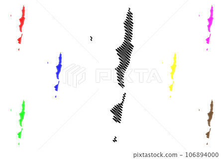 Bazaruto Archipelago (Republic of Mozambique, Indian Ocean) map vector illustration, scribble sketch Bazaruto, Benguerra, Magaruque, Santa Carolina island map Bazaruto Archipelago (Republic of Mozambique, Indian Ocean) map vector illustration, scribble sketch Bazaruto, Benguerra, Magaruque, Santa Carolina island map 106894000