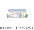 Clothes shop illustration line included 106894203